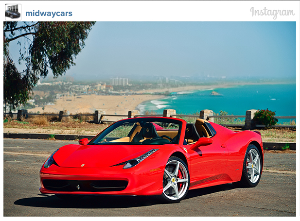 Midway Car Rentals 2014 Ferrari Italia